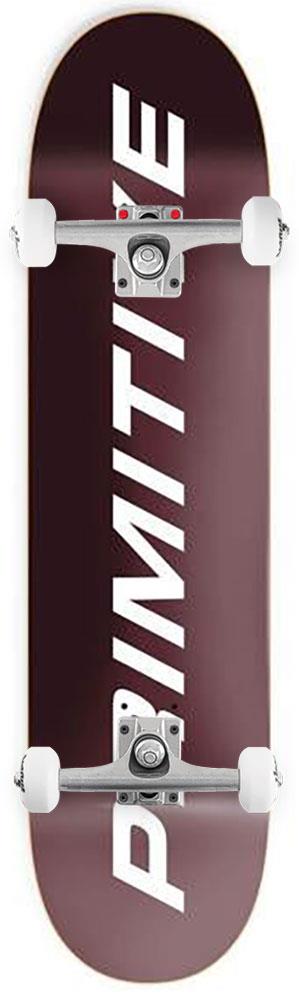 Primitive Euro Slant Core Deck Burgundy x Venom Custom Complete Skateboard - 8.125
