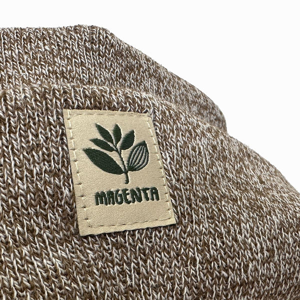 Magenta Fam Beanie Heather Oatmeal