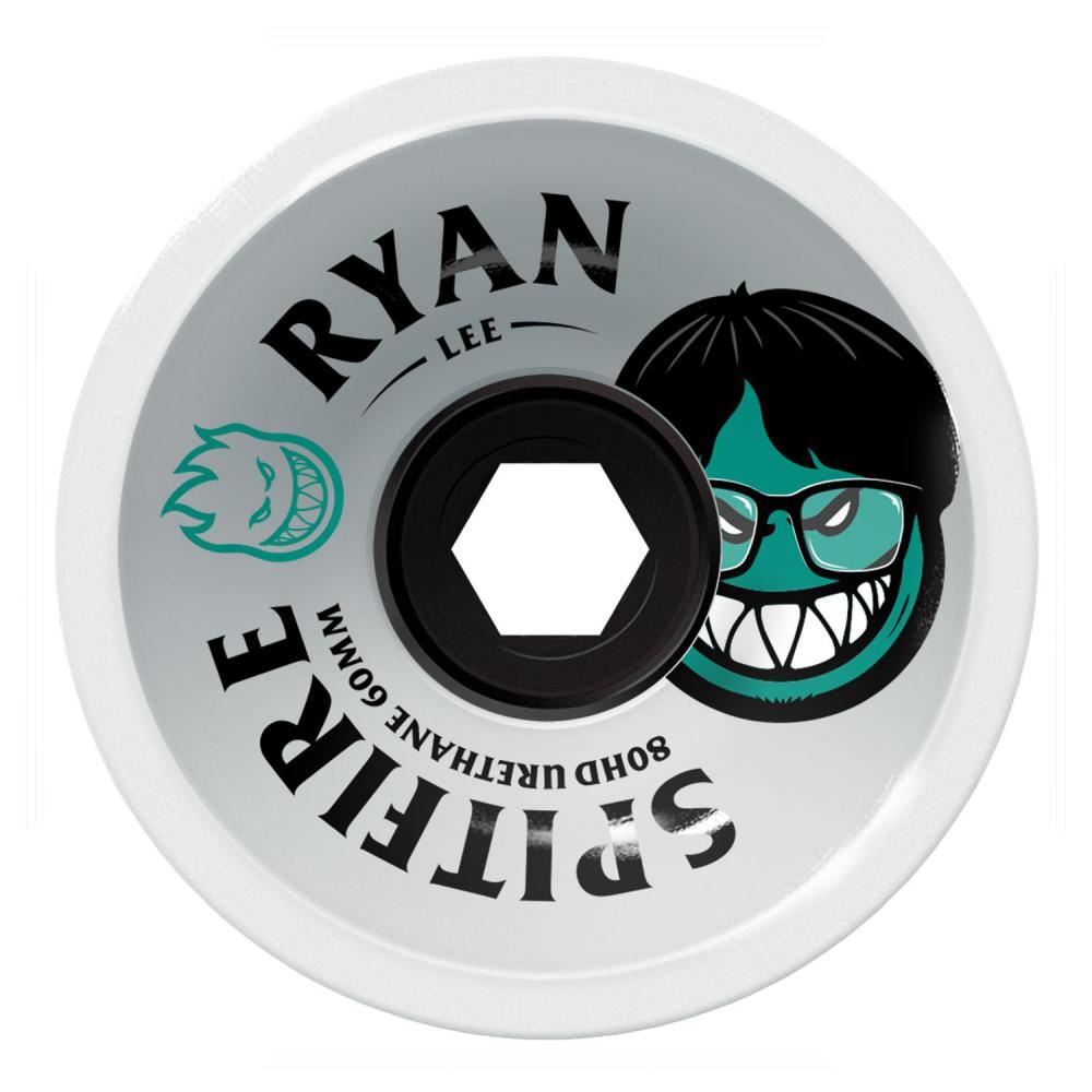 Spitfire Soft Skateboard Wheels Ryan Lee Burn Squad 80HD - Clear - Skatewarehouse.co.uk