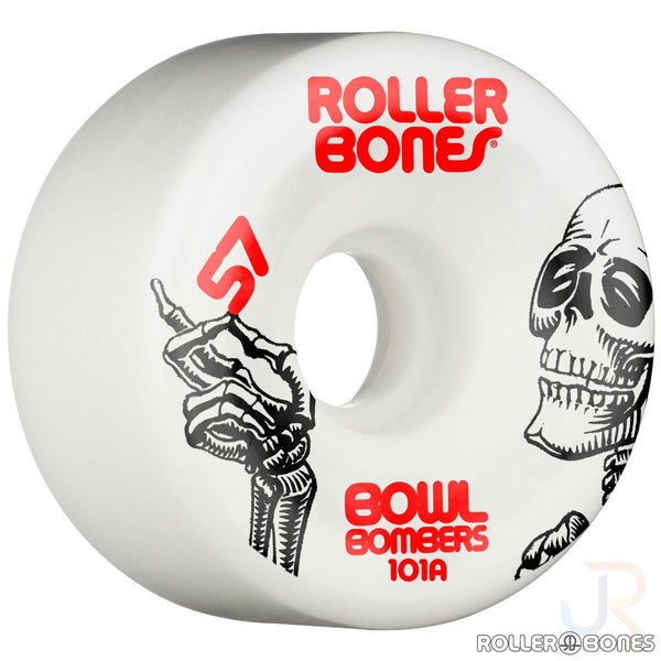 Rollerbones - Bowl Bombers White (8) - / 101a Skateboard Wheels
