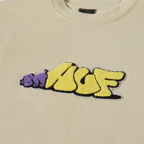 HUF Dog Sense Crewneck (Stone)