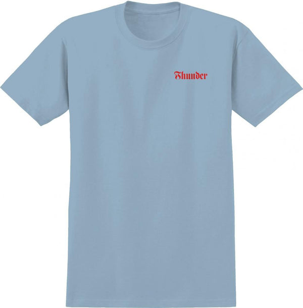 Thunder T-Shirt Screaming Skull Redux - Light Blue / Red / Black - Skatewarehouse.co.uk