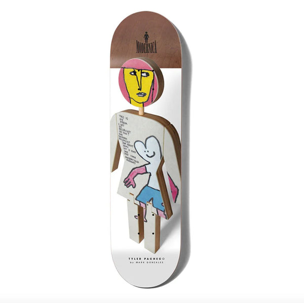Girl Skateboard Modernica x Mark Gonzales Tyler Pacheco Skateboard Deck - 8.375