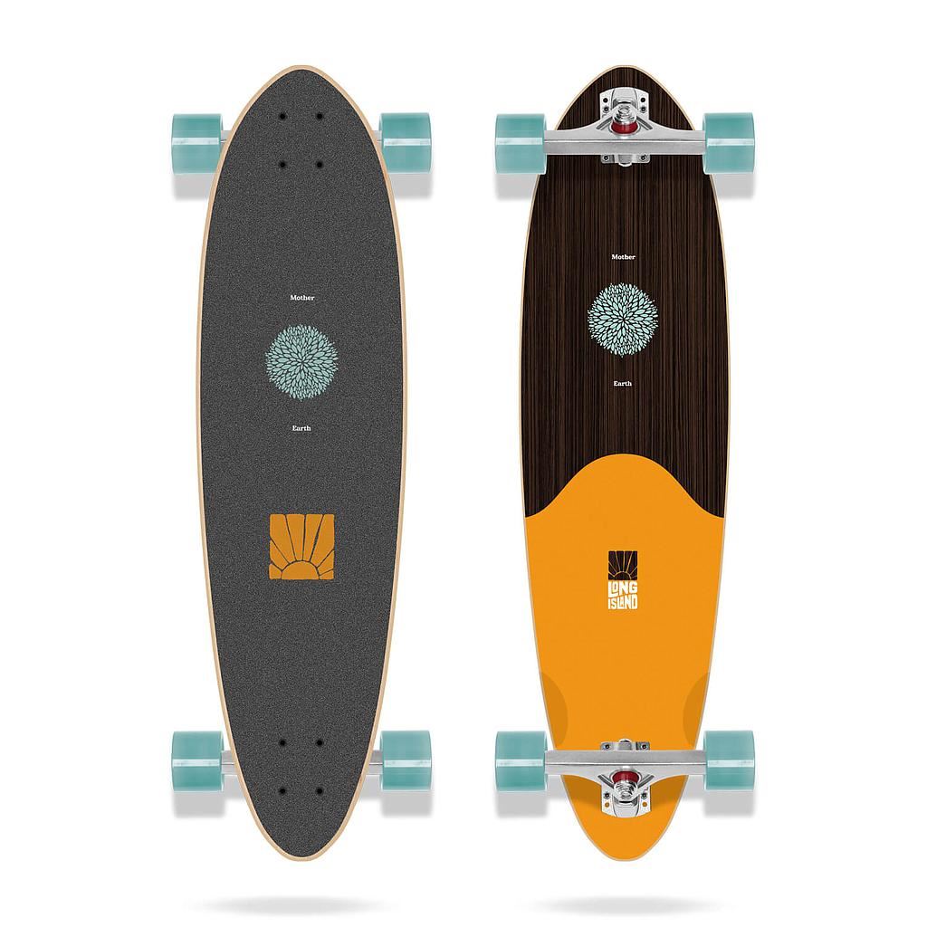 Long Island Mother Earth 35"x9" Pintail Long Island Complete Longboard - 35.0" - Skatewarehouse.co.uk