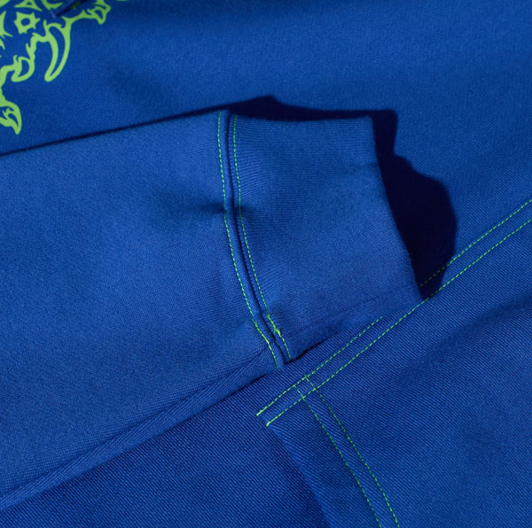 Polar Skate Co Contrast Dave Hoodie | Crude Logo (Egyptian Blue)
