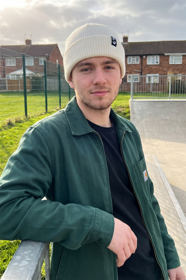 Skatewarehouse Beanie - White - One Size