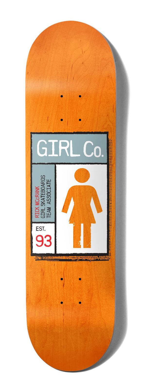Girl Skateboard Gridbox Rick McCrank Twin Tip Skateboard Deck - 8.25