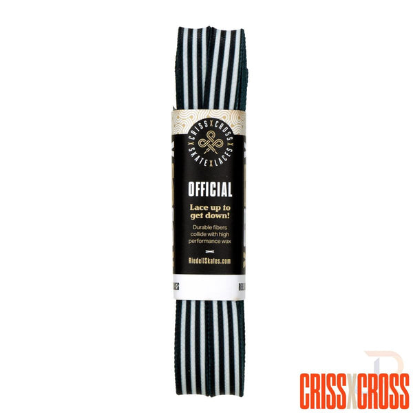 Criss Cross X Derby Laces - Official - Blk / Wht - 90