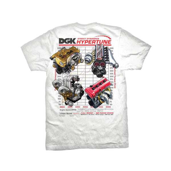 DGK Hypertune T-Shirt White - Skatewarehouse.co.uk