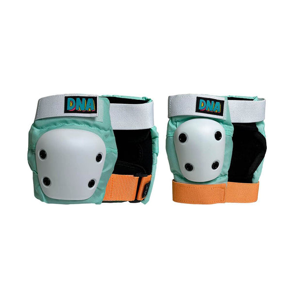 DNA Pastel Green Knee & Elbow Kids Pack - Skatewarehouse.co.uk