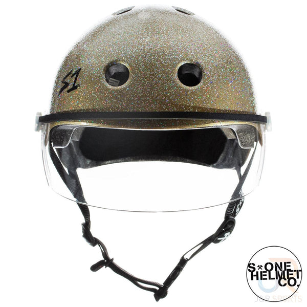 S1 Lifer Helmets inc Visor - Champagne Glitter