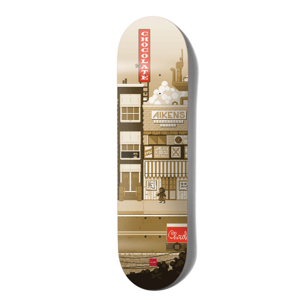Chocolate Skateboard Pixel City Carl Aikens Skateboard Deck - 8.0