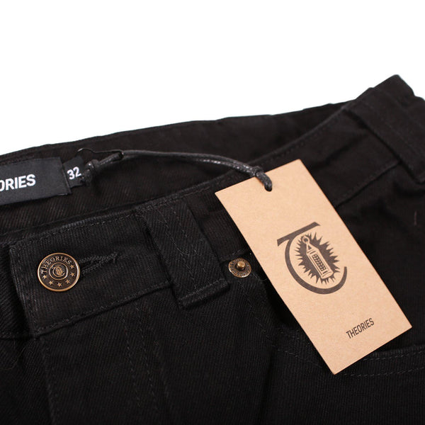 Theories Of Atlantis Plaza Jeans Black - Skatewarehouse.co.uk
