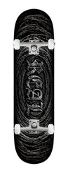 Real Dbx Team Barbed Wire Foil Oval (Silver) x Venom Custom Complete Skateboard - 8.12"
