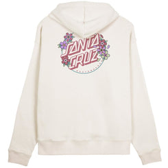 Santa Cruz Womens Hood Blooming Dot Hood - Off White - Skatewarehouse.co.uk