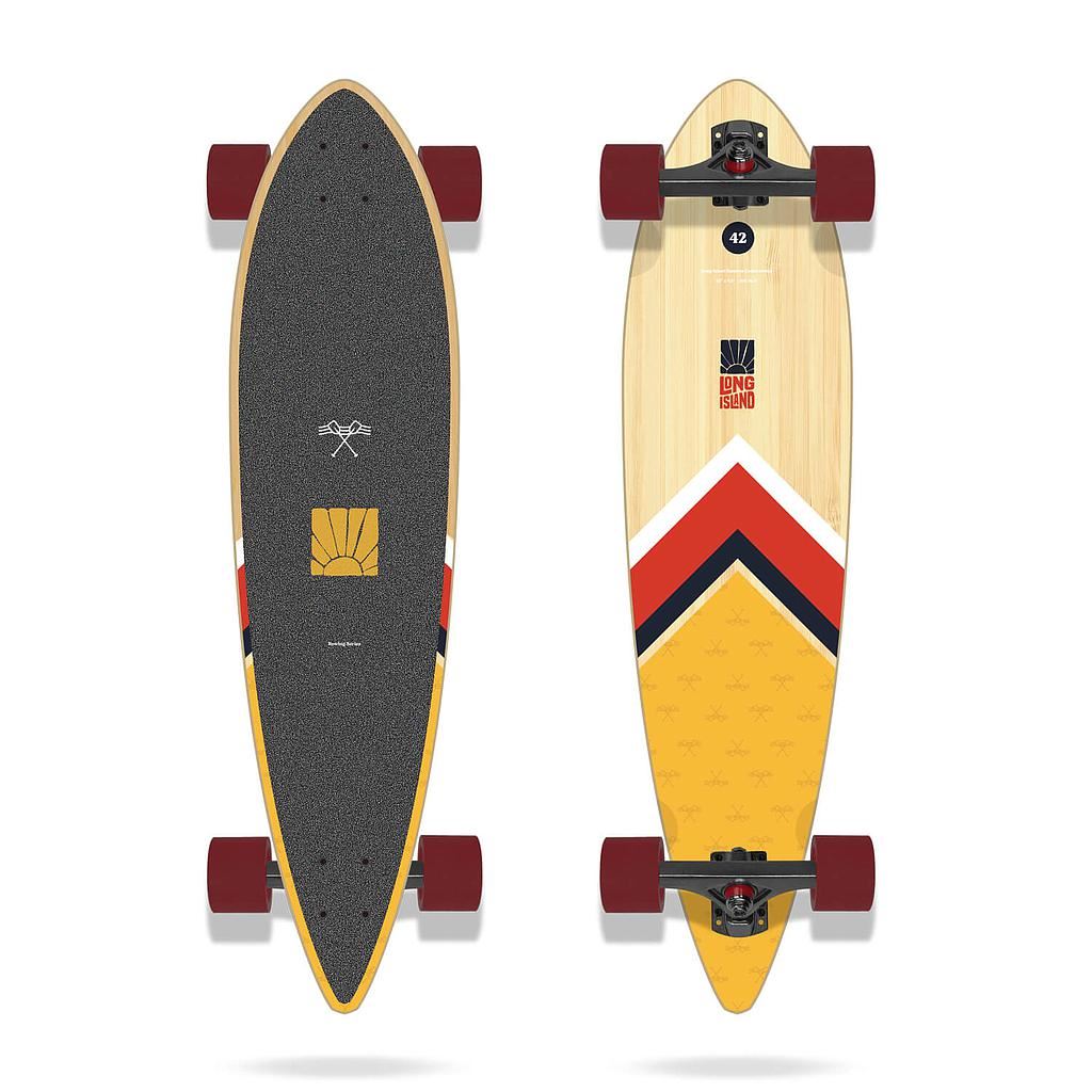 Rowing 42"x9.5" Pintail Long Island Longboard Complete