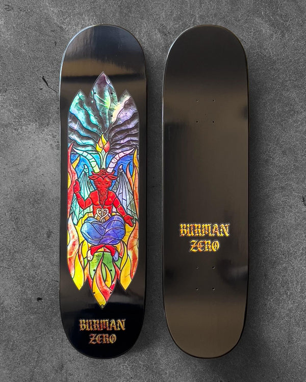 Zero Skateboard Stained Glass Dane Burman Skateboard Deck - 8.625