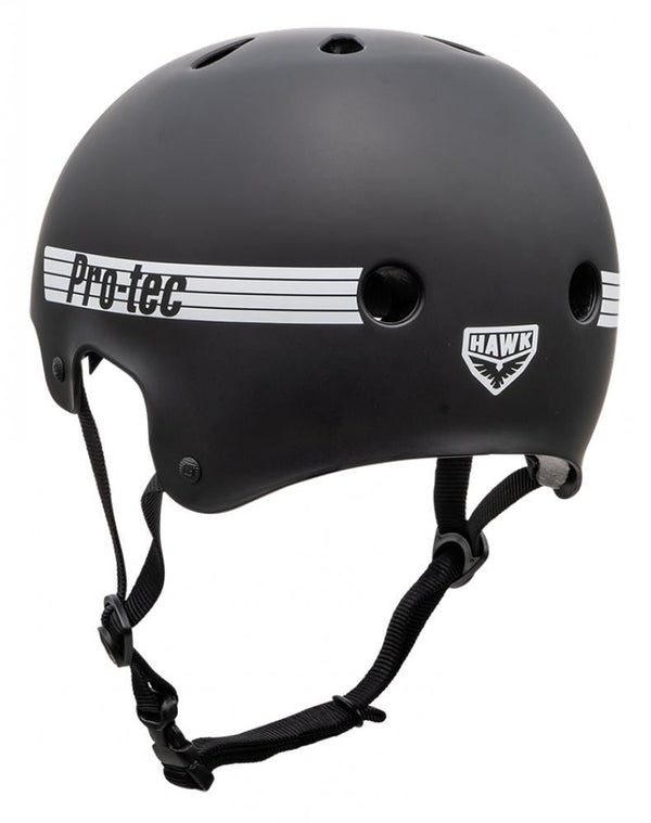 Pro-Tec Helmet Old School Cert Chase Hawk - Matte Black - Skatewarehouse.co.uk