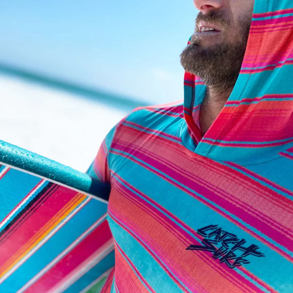 Catch Surf - Johnny Redmond Hooded L / S Shirt - Baja Multi Print Johnny Redmo
