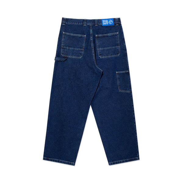 Polar Skate Co Big Boy Work Pants (Dark Blue w / White Stitching)
