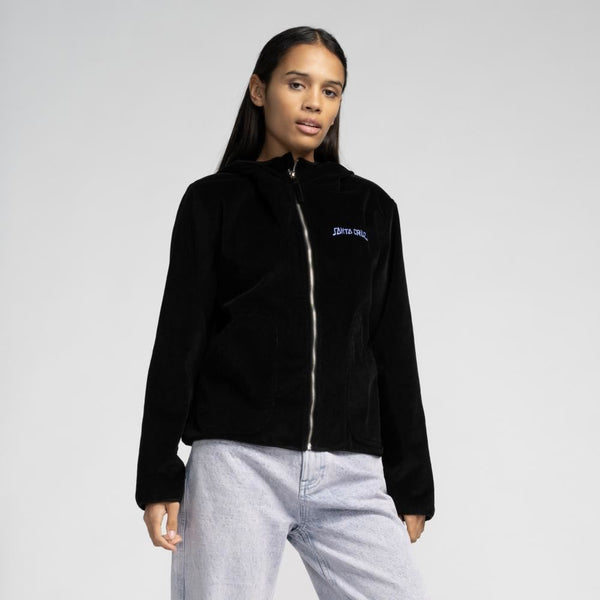 Santa Cruz Womens Jacket Set Strip Jacket - Black - Skatewarehouse.co.uk