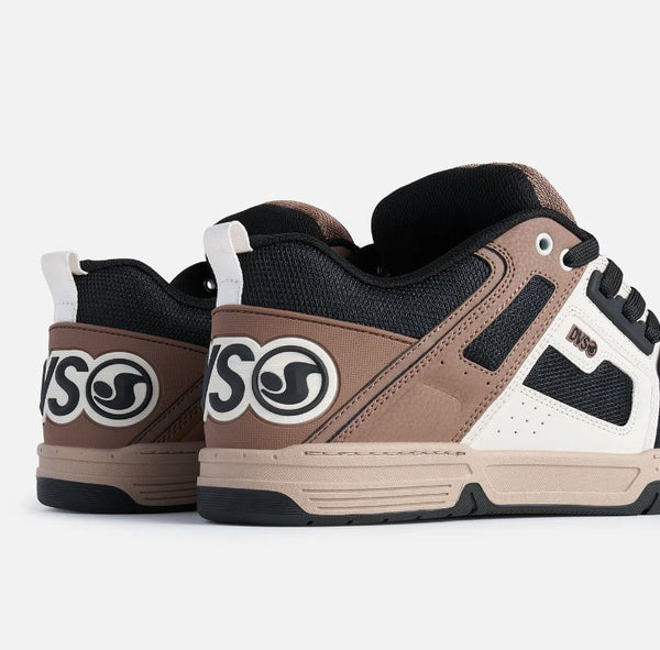 DVS Comanche Skate Shoes Black Taupe Brown