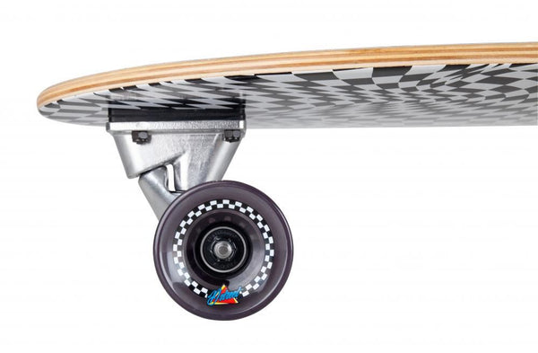 D Street Surfskate Skateboard Check Warp - 10.0
