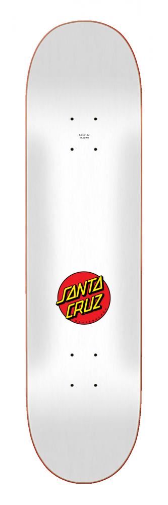 Santa Cruz Logo Classic Dot Skateboard Deck - 8.0