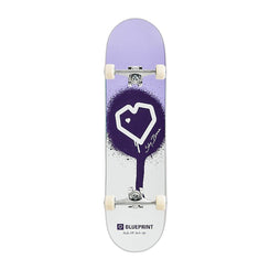 Blueprint x Sky Brown x MLSL Collab Home Heart Soft Top Teal / Pink Split Fade Complete Skateboard - 7.25"
