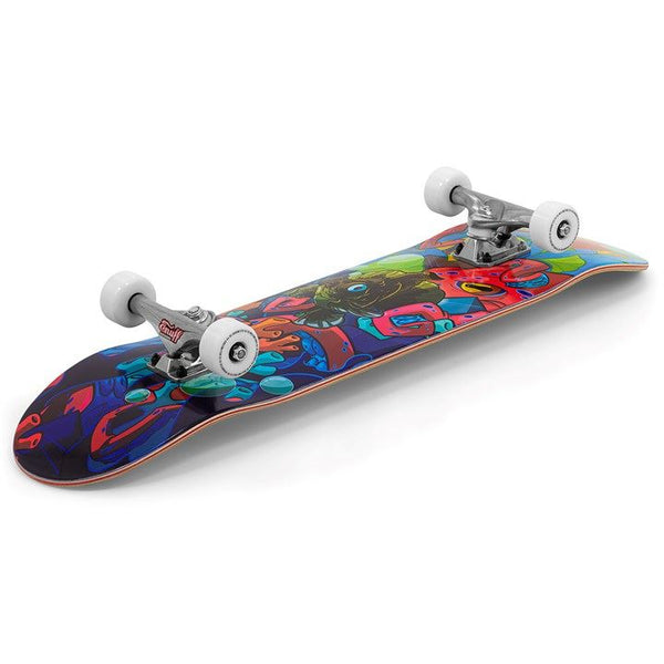 Enuff Lost At Sea Goldfish Complete Skateboard Bundle - SFR Helmet & Pads - 8.0
