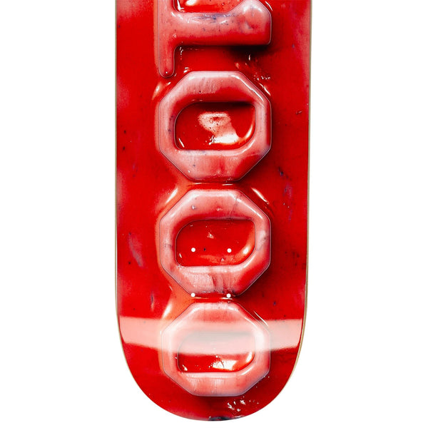 Ceramic OG Logo - Red Skateboard Deck - 8.75