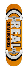 Real Team Classic Oval -True Mid (Orange) x Venom Custom Complete Skateboard - 7.5"