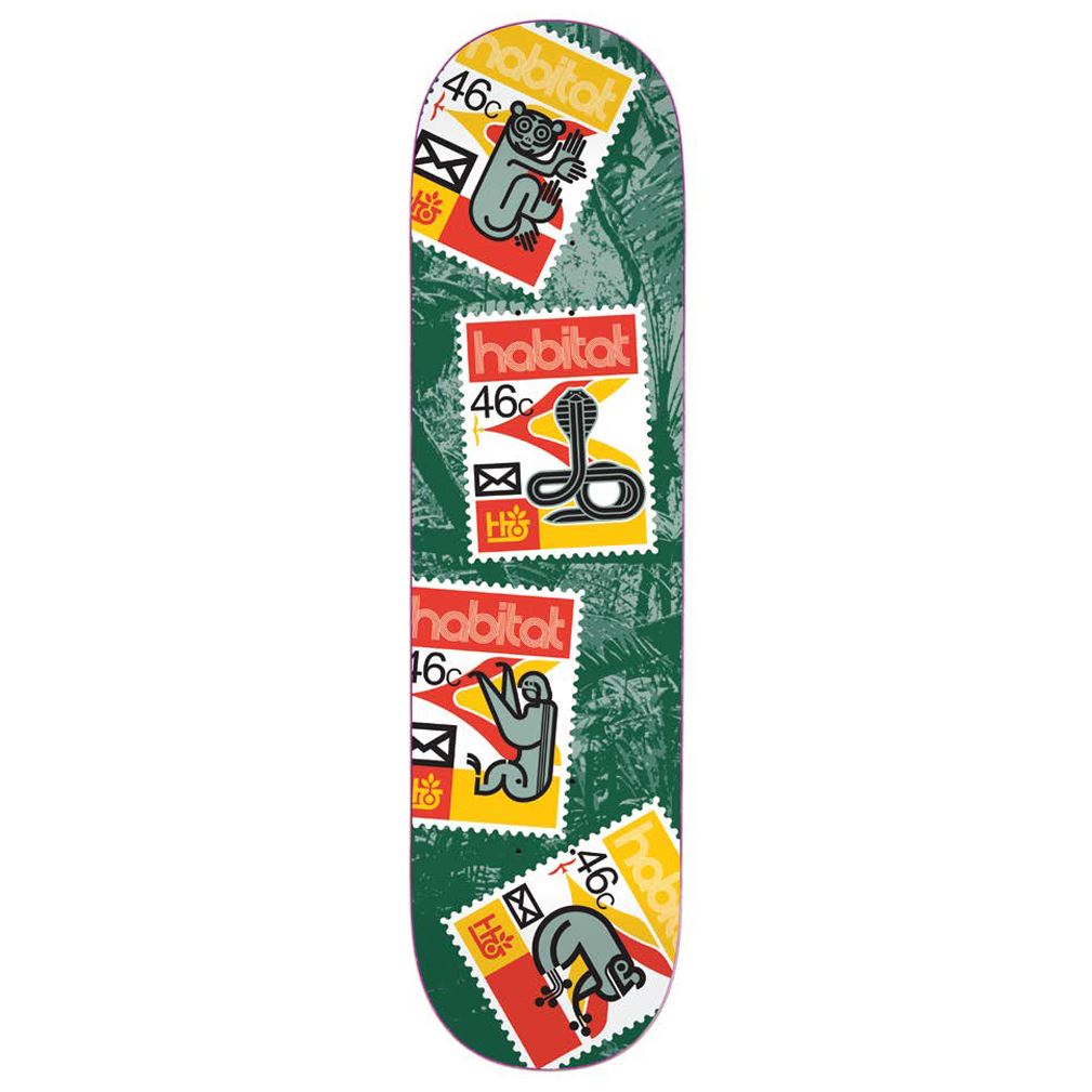 Habitat Postage Scatter Red x (WB ) Skateboard Deck - 8.25"
