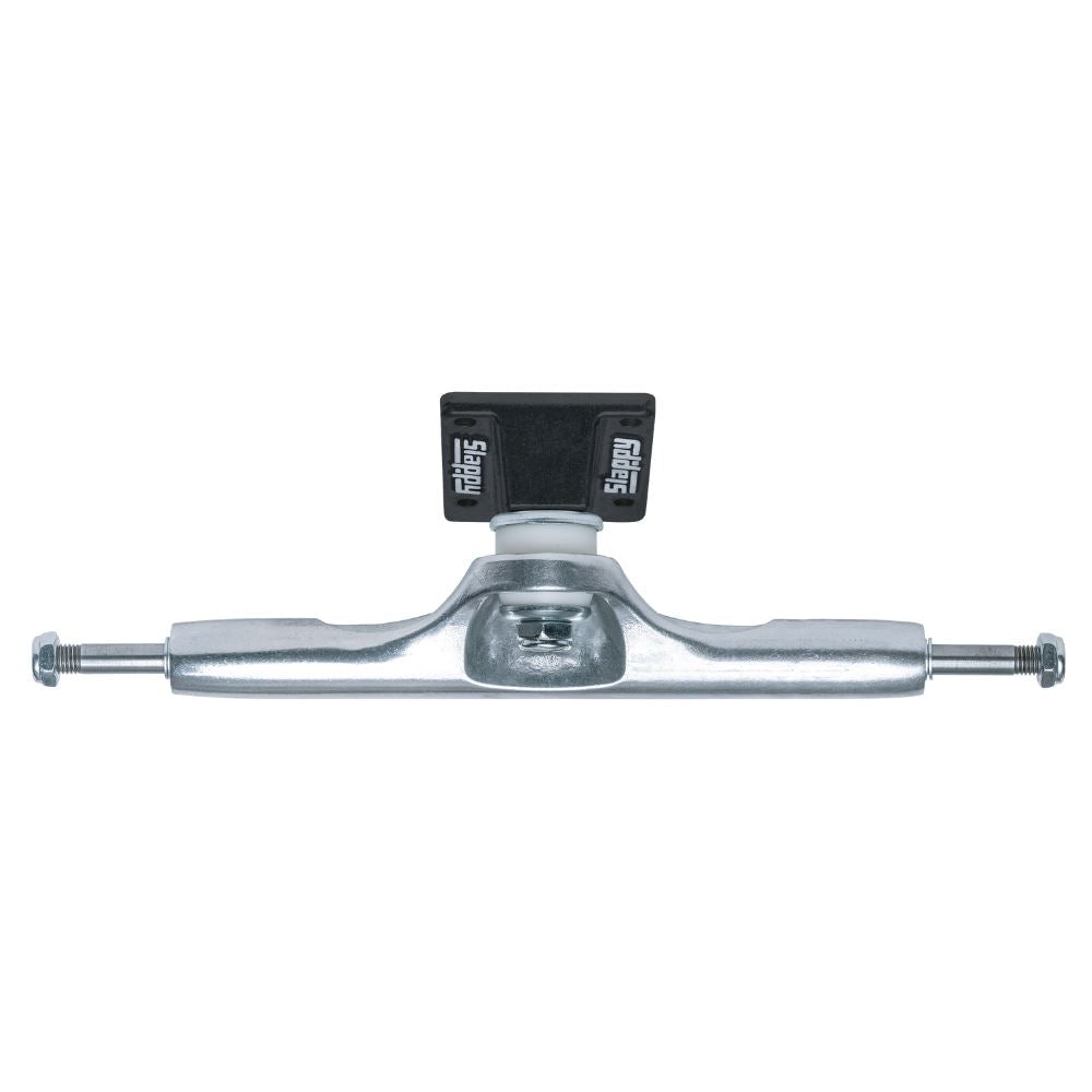 Slappy ST1 Hollow Wide Boy Polished / Black Skateboard Trucks - 11" (Pair)