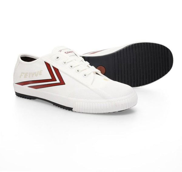 Feiyue Footwear Fe Lo 1920 Canvas CNY Martial Arts/Gym/Lifing Shoes - Off White / Black / Gold - Skatewarehouse.co.uk