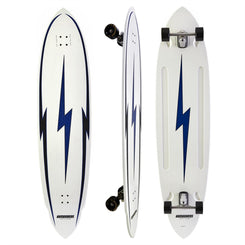 Hamboards - 5'7" The Pinger - North Shore White Longboard Complete