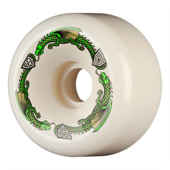 Powell-Peralta Dragon Formula • x 40mm • 88A • BOM • Off White / Green Skateboard Wheels - 60mm