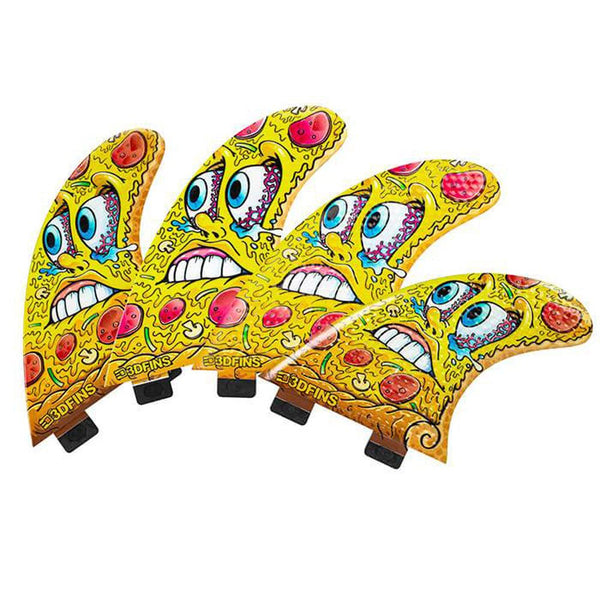 3D Fins - All Rounder Quad - Medium - Pizza (FCS1 / Futures)