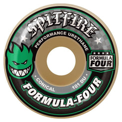 Spitfire F4 101Du Conical (Green Print) (101a) Skateboard Wheels