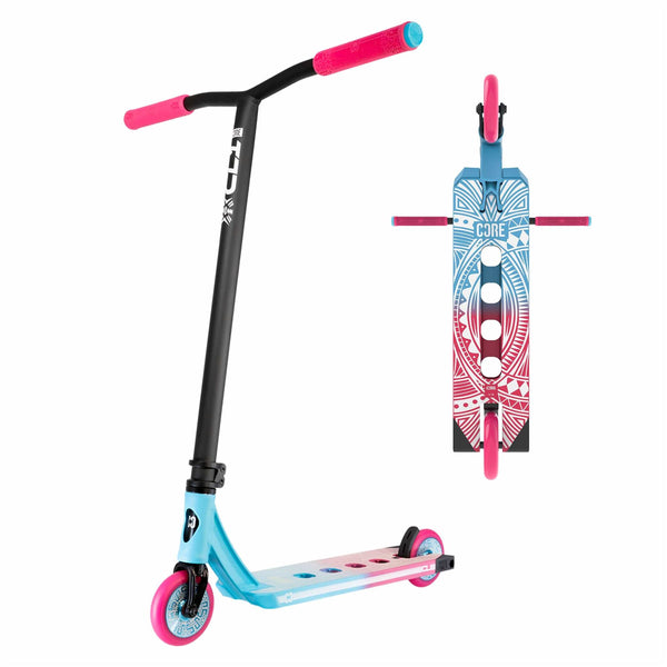 CORE CL1 Complete Stunt Scooter - Pink / Teal - Blue/Pink