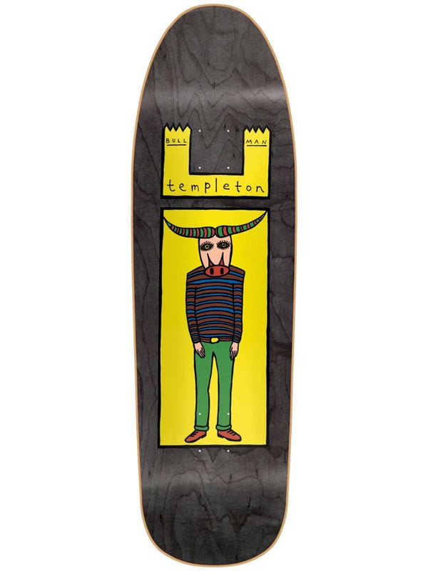 New Deal Templeton Bullman SP Black Skateboard Deck - 9.35