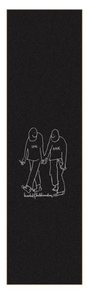 Krooked Love Hate - Single Sheet Skateboard Grip Tape - 1 Sheet
