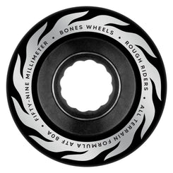 BONES Rough Riders • Eternal Flame • ATF • • 80A • Black Skateboard Wheels - 59mm
