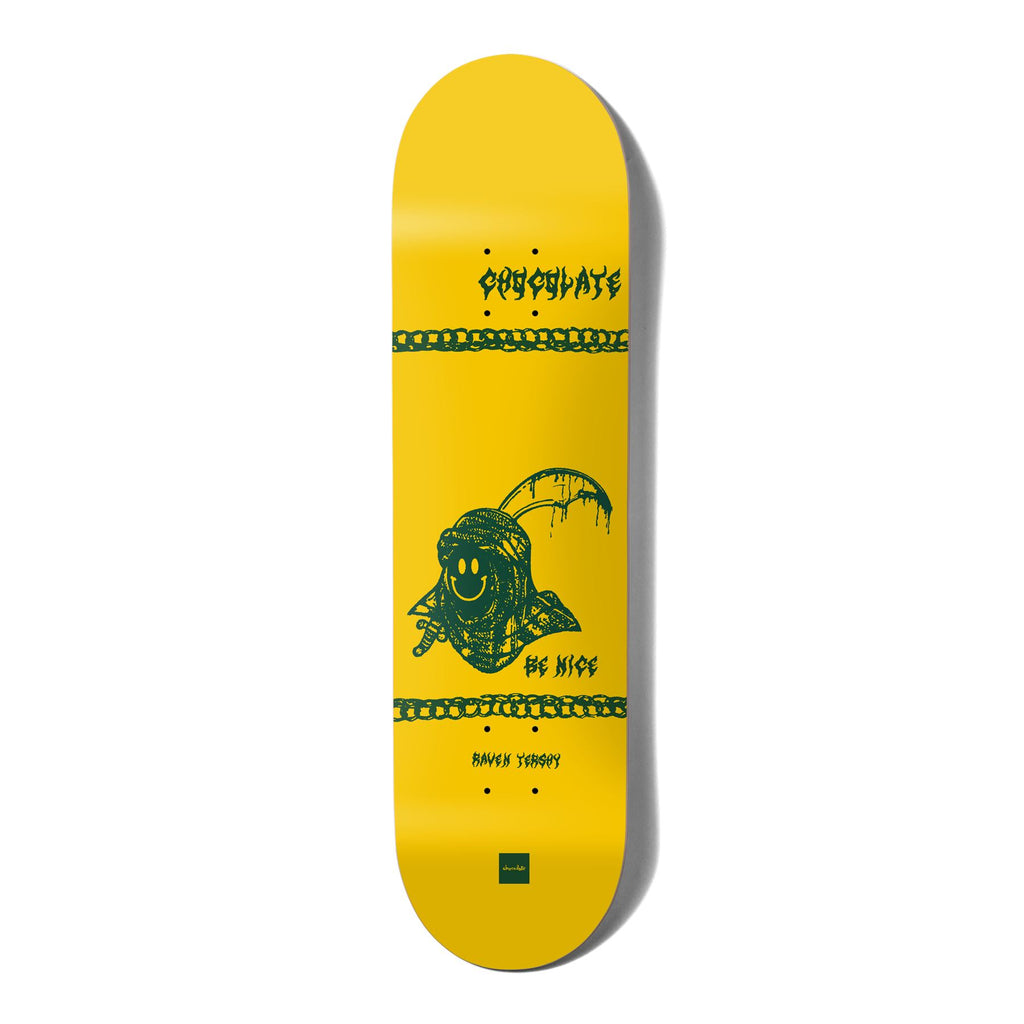 Chocolate Be Nice One Off Raven Tershy Skateboard Deck - 8.5"