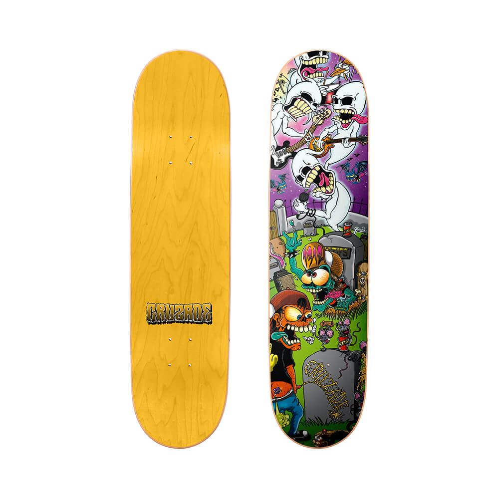 Cruzade Skate Punk Is Not Dead Cruzade Skateboard Deck - 8.375" - Skatewarehouse.co.uk