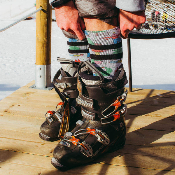 American Socks Leaf Me Alone - Snow Socks