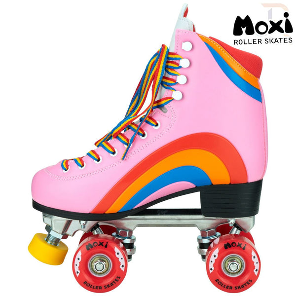 Moxi Skates Rainbow Bubblegum Pink Size Quad Skates - Skatewarehouse.co.uk