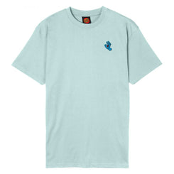 Santa Cruz T-Shirt Screaming Mini Hand T-Shirt - Ice Blue - Skatewarehouse.co.uk