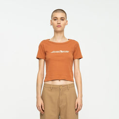 Santa Cruz Womens T-Shirt Yin Yang Strip T-Shirt - Butterscotch - Skatewarehouse.co.uk