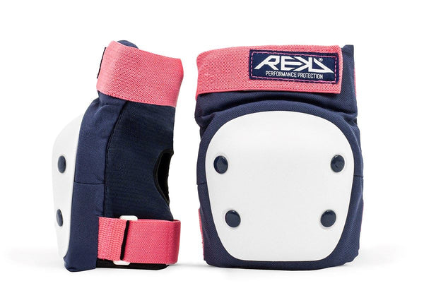 REKD Heavy Duty Triple Pad Set - Blue / Pink - Skatewarehouse.co.uk